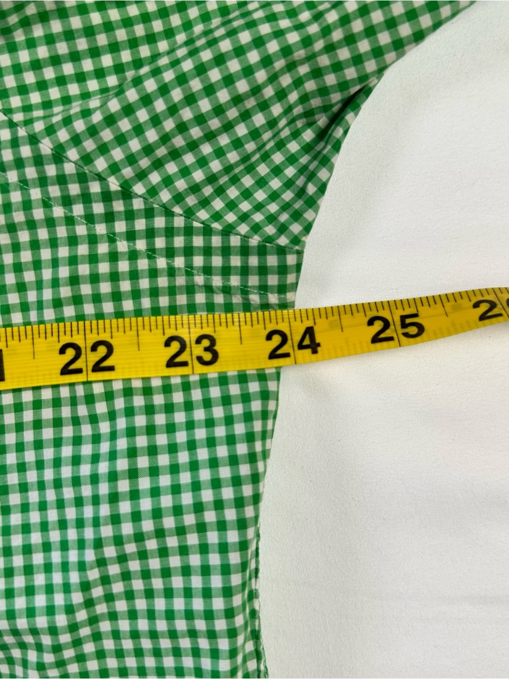 Ralph Lauren Classic Fit Shirt Mens L Green Gingham Check Button Down Cotton - Picture 8 of 12